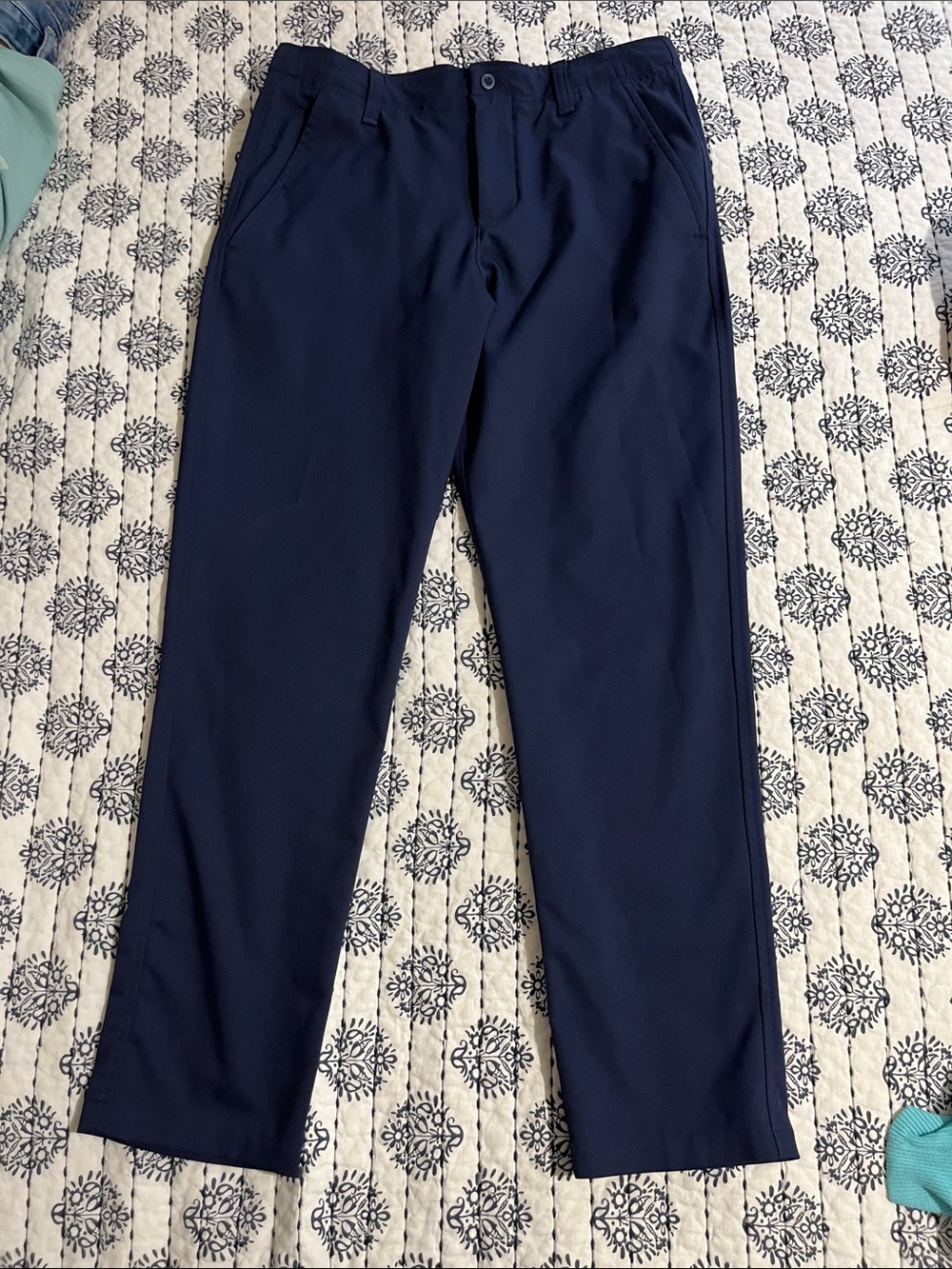 Under Armour youth Navy Straight Chinos